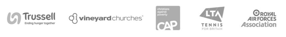 Trussell Trust, Vineyard Churches, CAP, LTA, Royal Air Forces Association